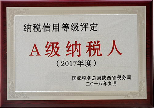 2017年A級(jí)納稅人